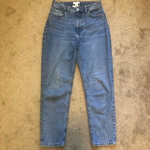 High-Waisted Straight Leg Jeans